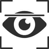 icon of an eye being scanned